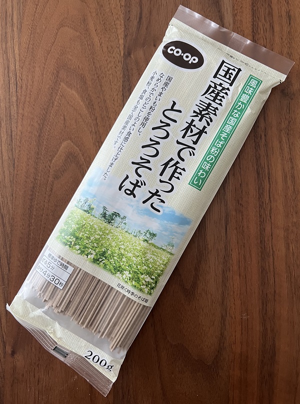 国産素材で作ったとろろそば