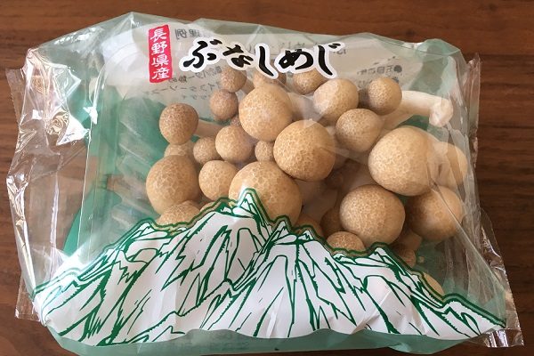 大地を守る会のお試しセットのぶなしめじ