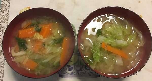 野菜たっぷりの味噌汁